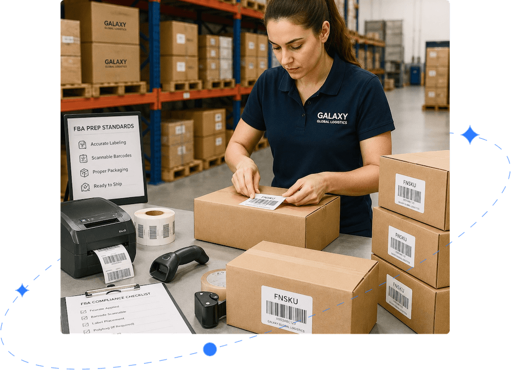 Amazon FBA labeling and compliance prep services